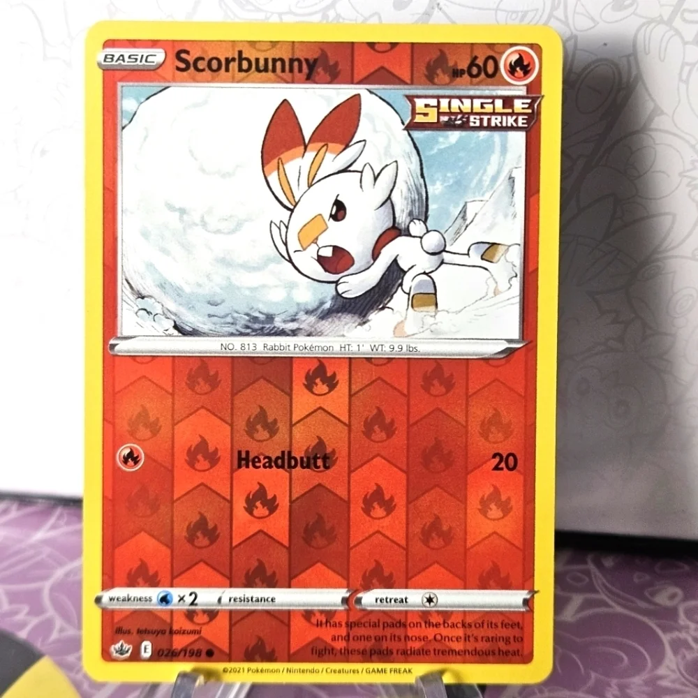 Scorbunny 026/198 Pokémon TCG Reverse Holo Rare